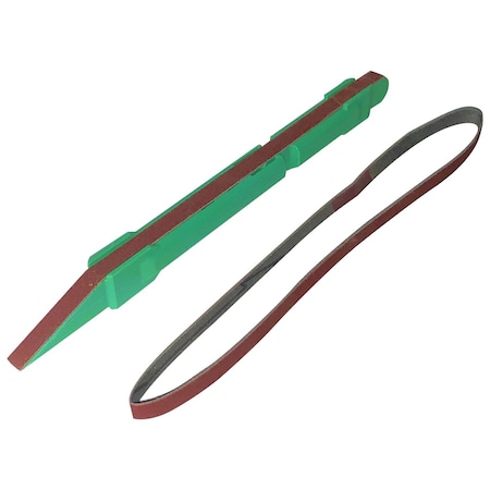 Excel Blades Sanding Stick with 2 Replacement No 320 Grit Belts, Spring Tensioned 6pk 55724